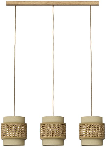 3er Pendelleuchte Morten Creme 70 x 120 cm Vicco