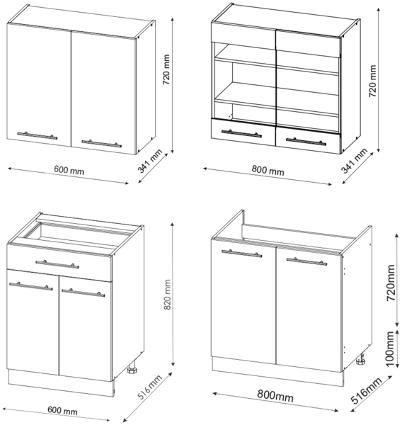 Singleküche Fame-Line Grün-Gold Landhaus/Weiß 140 cm , AP Marmor Vicco Bild 4