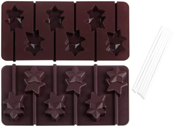 Dr. Oetker Pralinenform 2er Set "Lolli Sterne" 1295 Schokoladenform Confiserie