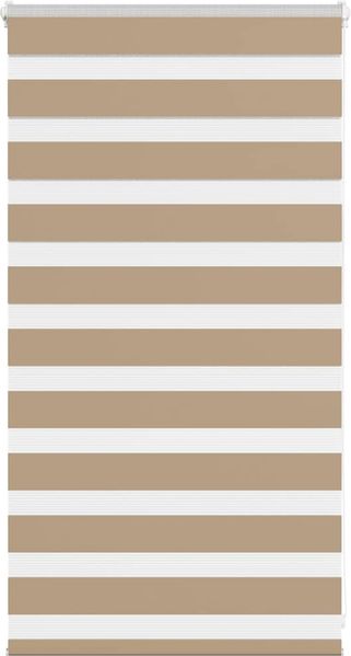 vidaXL Doppelrollo Sandbraun 70x100 cm Stoffbreite 65,9 cm Polyester 4014515