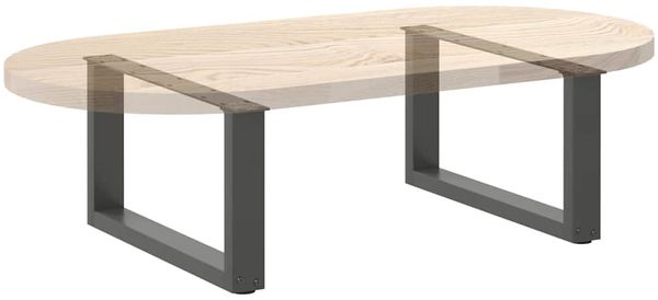 vidaXL Couchtischbeine U-Form 2 Stk. Anthrazit 70x(30-31) cm Stahl 4013146 Bild 8