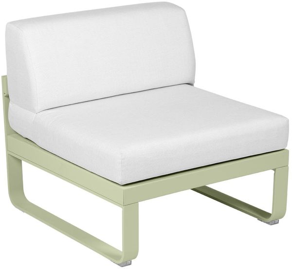Bellevie Lounge 1-Sitzer Modul 65 Lindgrün 81 Grauweiß Mitte