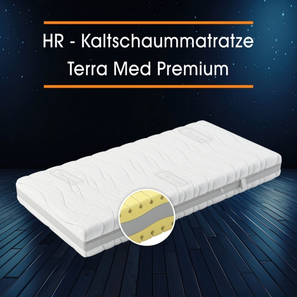 Matratzen Perfekt Vital Premium 9-Zonen Premium Kaltschaummatratze, 90x190 cm, H3 Bild 8