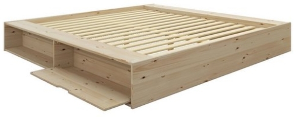 Home affaire Stauraumbett Erno, OTTO's Choice, Massivholzbett, Futonbett, 275KG belastbar (Breite/ Belastbarkeit: 120cm/275 KG, 180cm/275 KG), mit Lattenrost, Massivholz, FSC® zertifiziert, viel Stauraum + Ablagen Bild 4