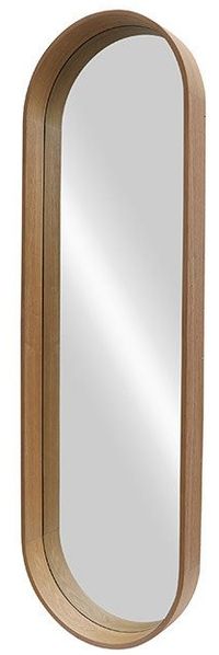 riess-ambiente Wandspiegel PORTRAIT 165cm braun – Walnussholz-Design, oval, Ganzkörper (Einzelartikel, 1-St), großzügige Spiegelfläche als Statement – ideal für Ankleide oder Flur