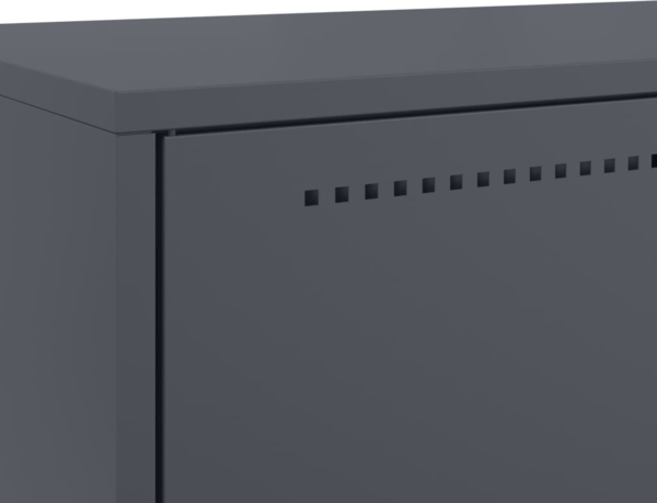 vidaXL Highboard Anthrazit 68x39x111,5 cm Stahl 846610 Bild 8