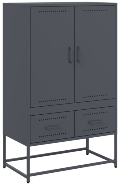 vidaXL Highboard Anthrazit 68x39x111,5 cm Stahl 846610 Bild 1