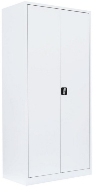 Stahl-Aktenschrank Metallschrank abschließbar Büroschrank Stahlschrank 195 x 92,5 x 50 cm Weiß 530357