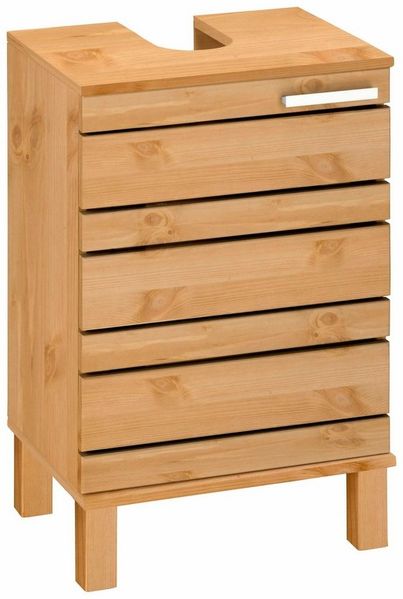 Home affaire Waschbeckenunterschrank JOSIE Breite 40 cm, aus Massivholz, Metallgriff, 1 Tür