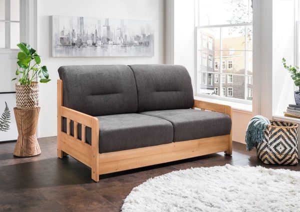 Sofa Camino von Benformato mit einzeln ausziehbarer Schlaffunktion Mikrofaser