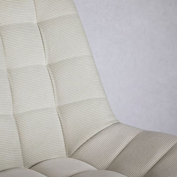IDIMEX Drehstuhl VASILO, Bürostuhl höhenverstellbar mit Metallgestell und Cordstoff Beige