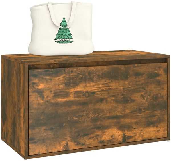 vidaXL Flurbank 80x40x45 cm Räuchereiche Holzwerkstoff 816047 Bild 5