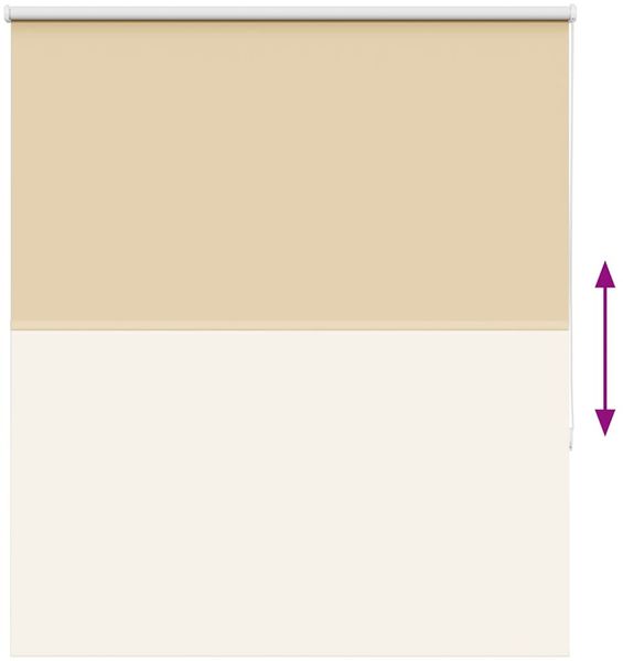 vidaXL Verdunkelungsrollo Beige 130x130 cm Stoffbreite 126,6 cm 4010718 Bild 9