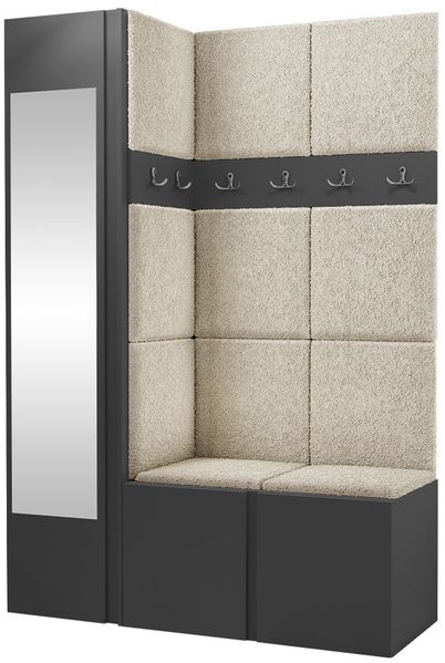 Garderoben-Set Monati X, Graphit, Farbe: Abriamo 03 Bild 2