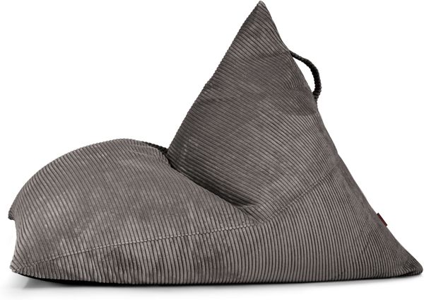 Sitzsack ‘Razz‘, Bezugstoff - Waves, 100% Polyester, Drak Grey, 90x130x110 cm.