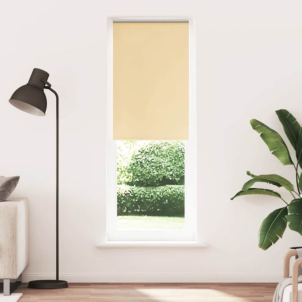 vidaXL Verdunkelungsrollo Beige 80x230cm Stoffbreite 75,7 cm Polyester 4010812