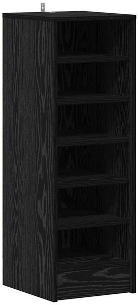 Schuhschrank, Schuhkipper für Flur, modern Schwarz Eichen-Optik 32 x 35 x 90 cm Holzwerkstoff
