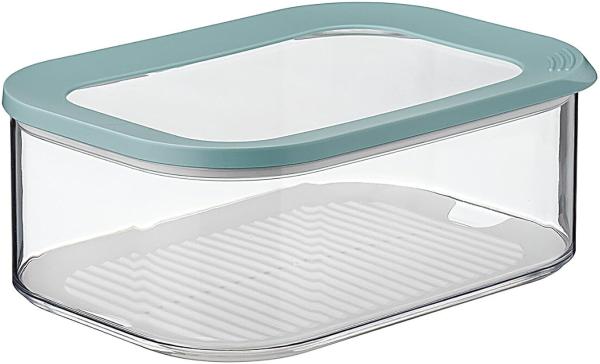 Mepal | Modula Käsedose | 2000 ml | Nordic Green | Kühlschrankdose für Käse | Antikondenseinsatz | spülmaschinenfest