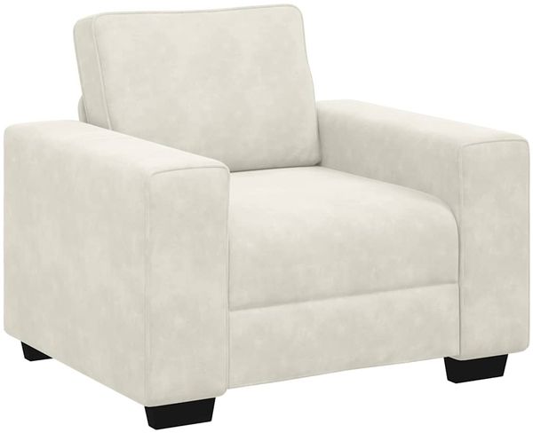 vidaXL Sessel Creme 100x77x82 cm Samt 4105255 Bild 2