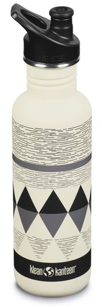 Klean Kanteen Trinkflasche Klean Kanteen Classic 800ml mit Sportcap Rautenmuster Pepper Ridge