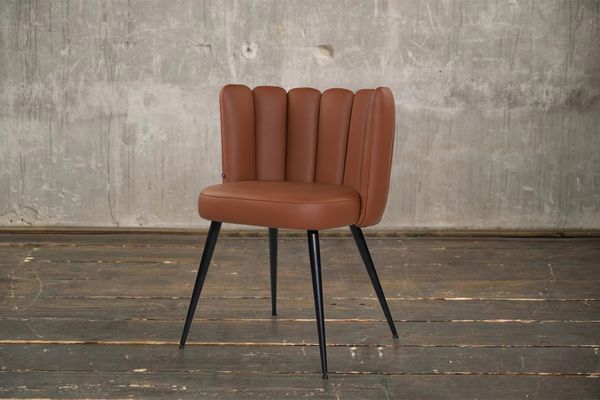 KAWOLA Stuhl JADA Esszimmerstuhl Leder cognac 79 x 55 x 59 cm