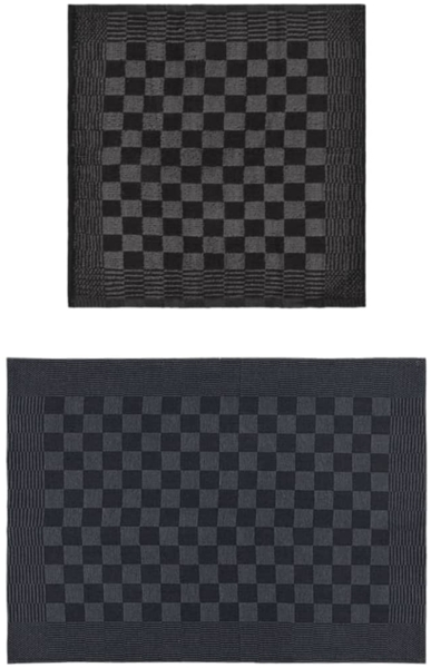 vidaXL 20-tlg. Handtuch-Set Schwarz und Grau Baumwolle 136286