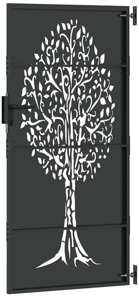 vidaXL Gartentor Schwarz 85 x 175 cm Pulverbeschichteter Stahl 42015862 Bild 6