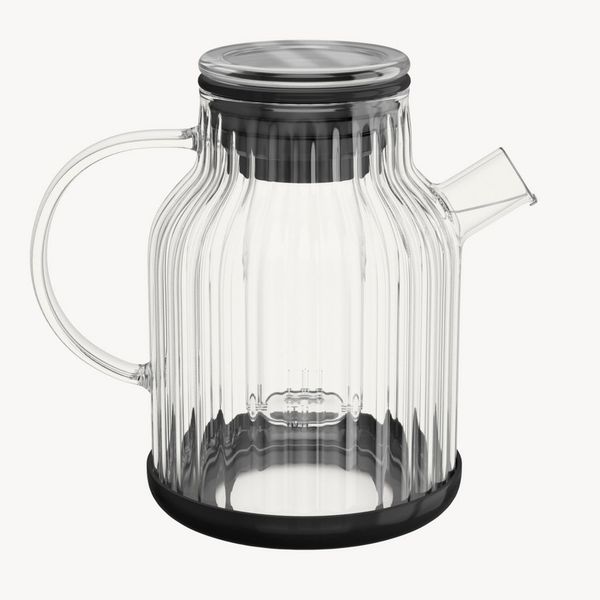 Zoha Teekanne Glasteekanne mit Sieb 1,5 Liter - Hitzebeständiger Teebereiter, Premium Borosilikatglas mit Siebeinsatz