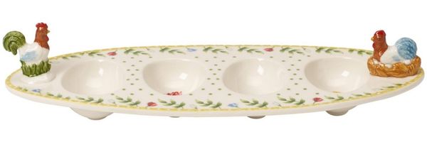Villeroy & Boch Spring Awakening Ei-Boot Hahn & Henne