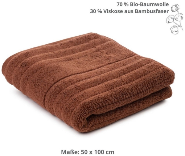 liebling Handtuch Luxus Bio Baumwolle, schwere Luxusqualität 700 gr./m², praktische Schlaufe zum Aufhängen Bild 3