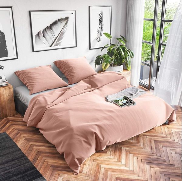 Wolkenfeld Bettwäsche Renforcé Bettwäsche Baumwolle - Natürlich weiches Schlafgefühl, Renforcé, 3 teilig, 135x200 cm, 155x220 & Übergrößen I inkl. Kissenbezüge 80x80 I uni