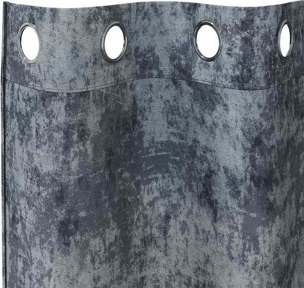 vidaXL Samtvorhänge mit Vorhängen 2 pcs Silber Grau 245 x 140 cm Samt 4107651 Bild 5