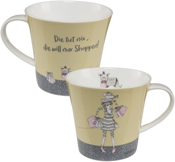 Goebel Die Tut Nix Becher, Kaffeebecher, Trinkbecher, Barbara Freundlieb, Porzellan, 350 ml, 27000101