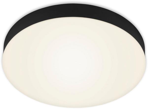 BRILONER - LED Deckenlampe rahmenlos, warmweiße Lichtfarbe, 21 Watt, 2000 Lumen, LED Lampe, LED Deckenleuchte, Wohnzimmerlampe, Schlafzimmerlampe, Küchenlampe, Deckenbeleuchtung, 28,7x3,6 cm, Schwarz