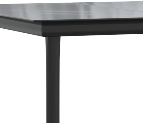 vidaXL 5-tlg. Garten-Essgruppe mit Kissen Grau Poly Rattan 3212783 Bild 4
