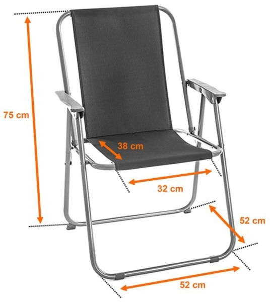 Campingstuhl Klappstuhl 2er Set Angel Angler Regie Strand Stuhl faltbar Outdoor Bild 2