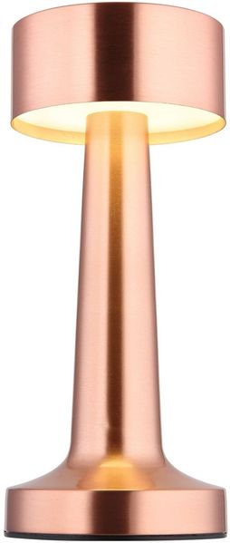 Tischlampe kabellos mit Akku Touch Dimmer Tischleuchte Dimmbar Kupfer 58463K