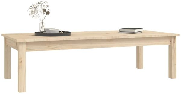 vidaXL Couchtisch 110x50x30 cm Massivholz Kiefer 814234 Bild 6