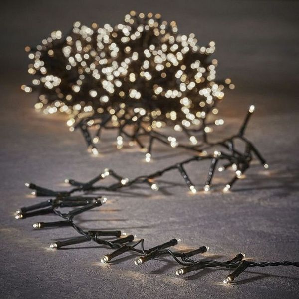 Luca Lighting LED-Lichterkette mit 48, 96 oder 192 LED warmweiss für aussen mit Timer
