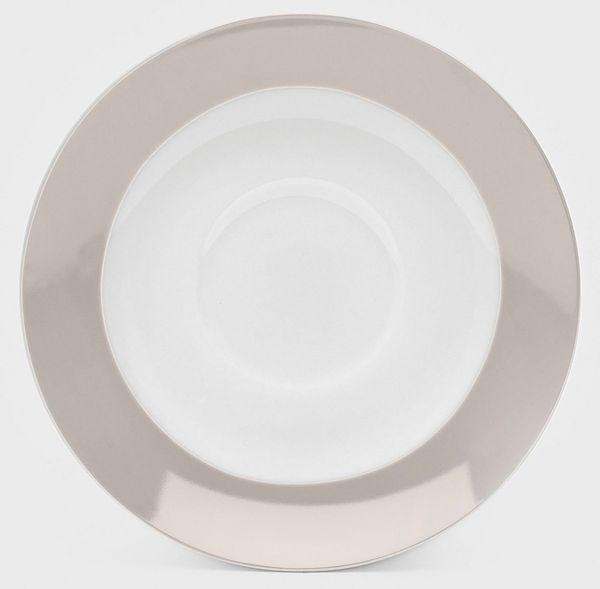 van Well Untertasse Teller Set, Vario, (6 St), Porzellan, spülmaschinen- und mikrowellengeeignet, Ø 14,5 cm