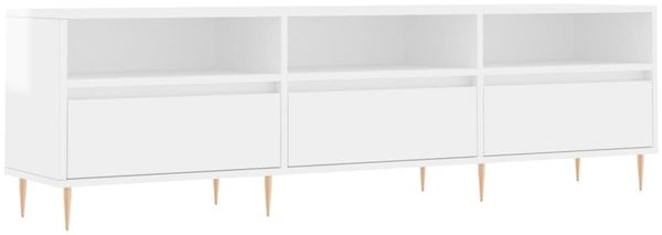 vidaXL TV-Schrank Hochglanz-Weiß 150x30x44,5 cm Holzwerkstoff 831270 Bild 2