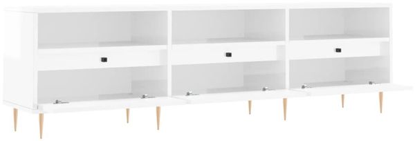 vidaXL TV-Schrank Hochglanz-Weiß 150x30x44,5 cm Holzwerkstoff 831270 Bild 6