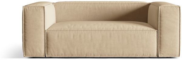 Micadoni Sofa Nuria 2-Sitzer Samt Nude
