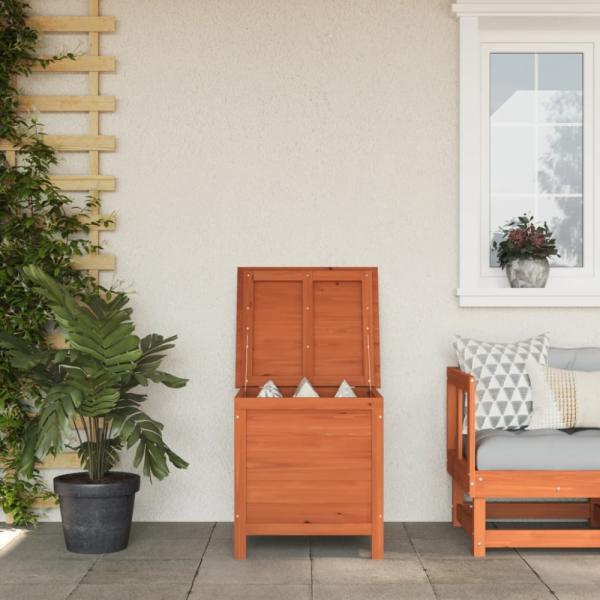 vidaXL Gartentruhe Braun 50x49x56,5 cm Massivholz Tanne 364751