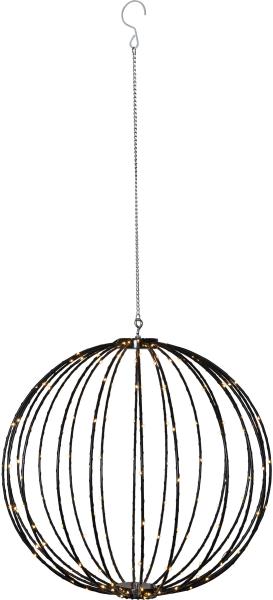 3D-Kugel "Mounty" schwarz, Ø50cm, 198 LEDs, 230V