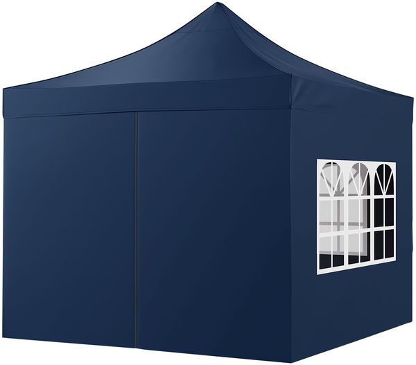 STEELSØN 'Rynara' Pavillon 2x2 m, blau, wasserdicht, stabil und UV-beständig, Faltpavillon 3-fach höhenverstellbar, Gartenpavillon mit 4 Seitenteilen, Pop Up Pavillon inkl. Tragetasche Bild 14