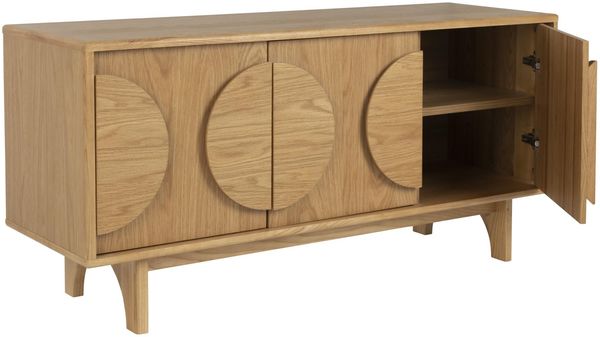 Sideboard GROOVE mit 3 Türen und Eichennfurnier von Zuiver Bild 3