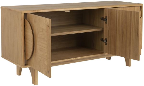 Sideboard GROOVE mit 3 Türen und Eichennfurnier von Zuiver Bild 4