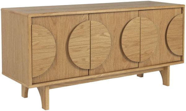 Sideboard GROOVE mit 3 Türen und Eichennfurnier von Zuiver Bild 2