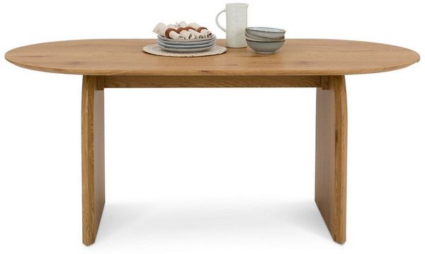 IDIMEX Esstisch MALA, Esszimmertisch 180 x 90 cm oval mit robuster Tischplatte Eiche Finish